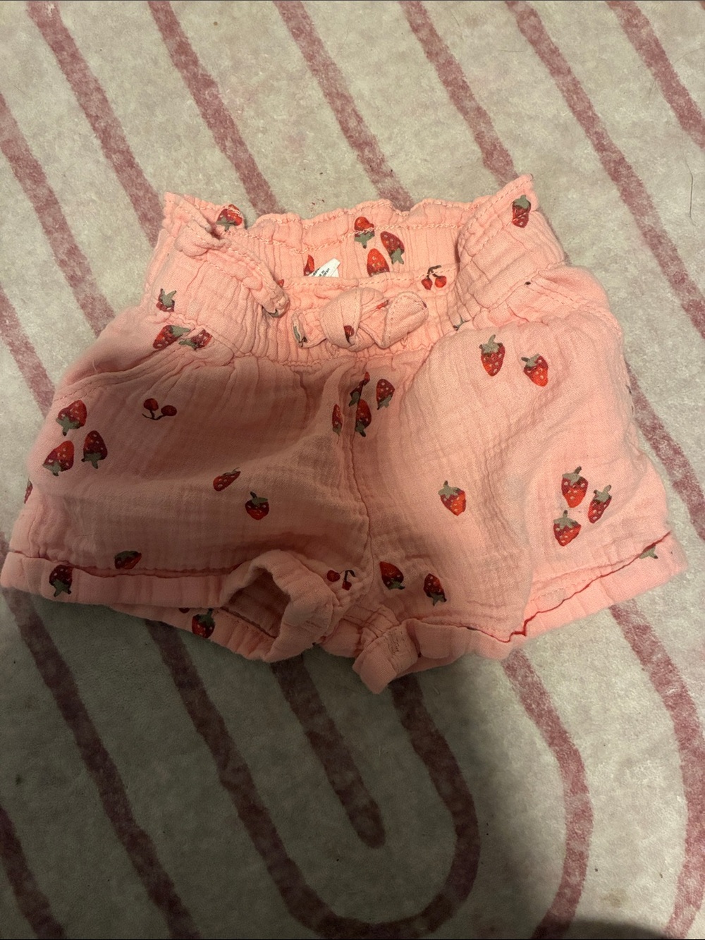 GAP Pink Strawberry-Print Girls' Shorts